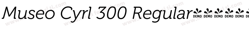 Museo Cyrl 300 Regular字体转换